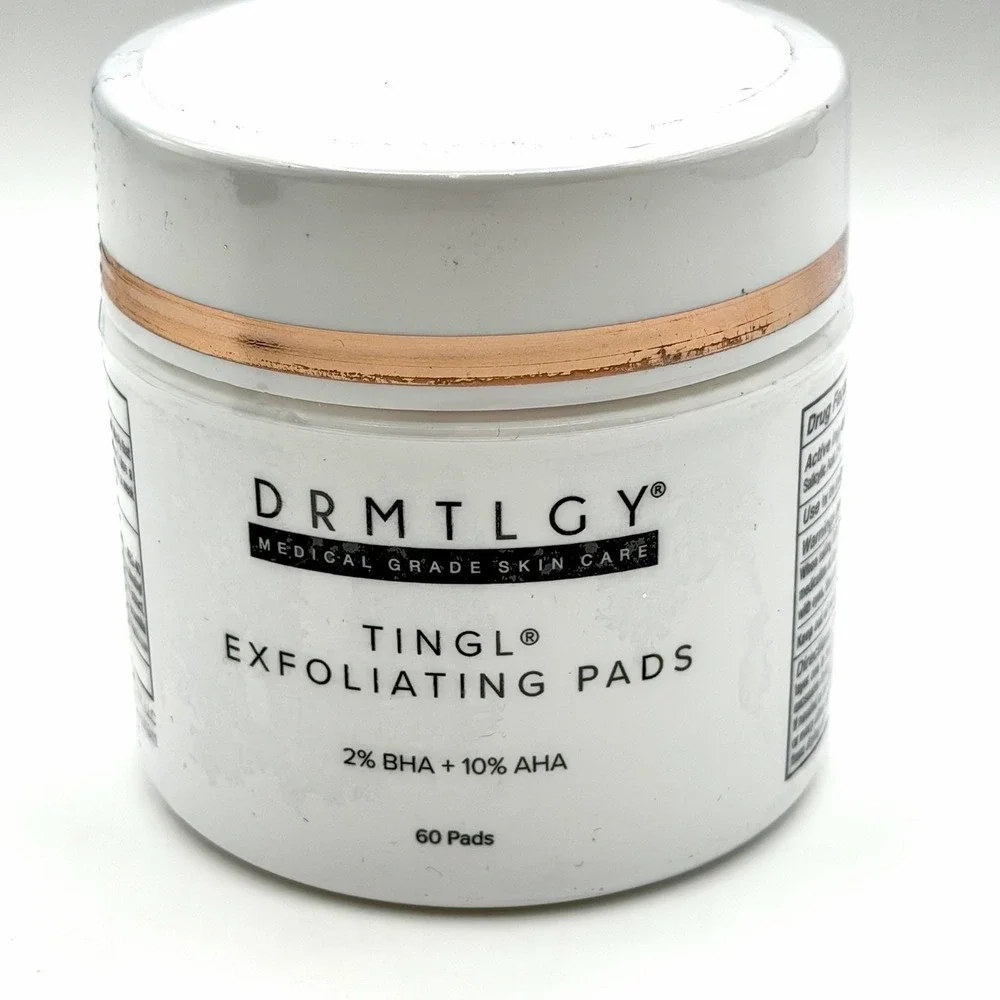 DRMTLGY Tingl Exfoliating Pads – AHA BHA for Acne, Pores & Anti-Aging, 60 Count
